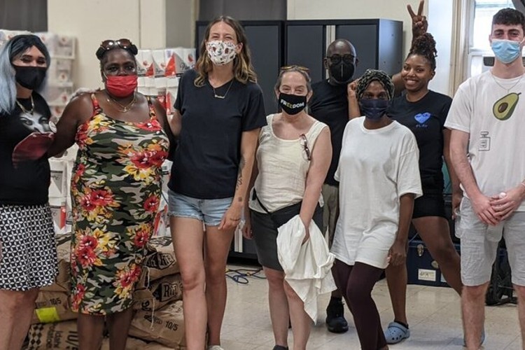 Group Photo - diverse group of people in masks